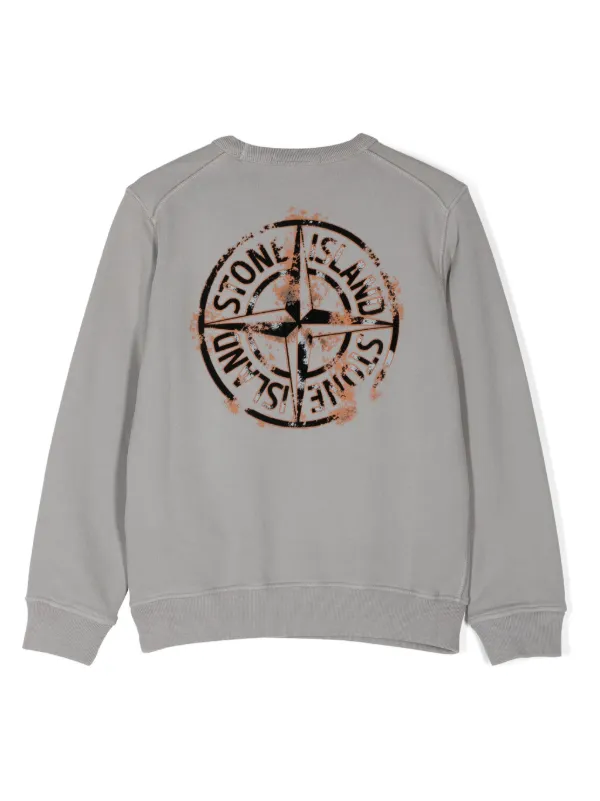 STONE ISLAND グレー スウェット Stone Island Junior ロゴ スウェット