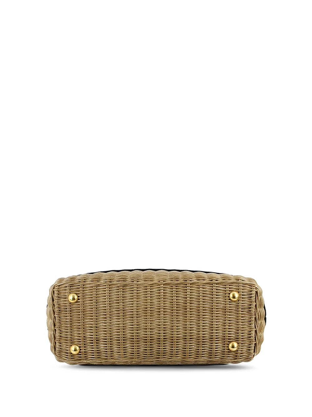 Pre-owned Dior 2020-2023 Oblique Wicker Basket Bag Satchel In Brown