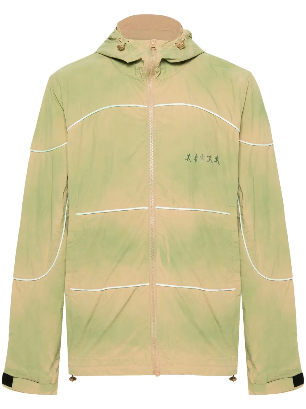 KidSuper gradient-effect hooded jacket | Green | Image 1