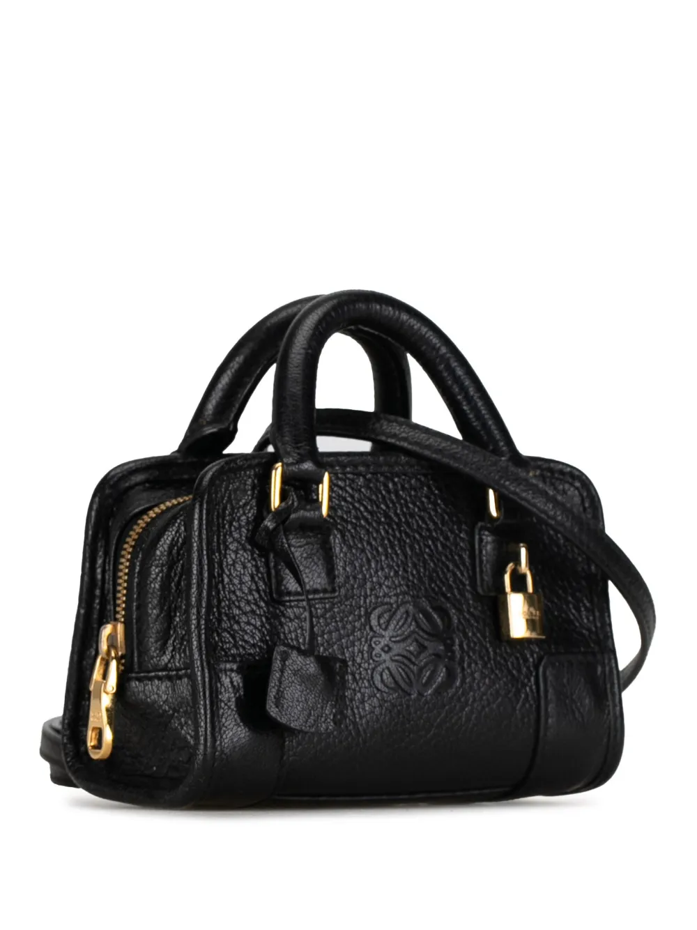 Loewe Pre Owned 2008 Micro Amazona Satchel Black FARFETCH