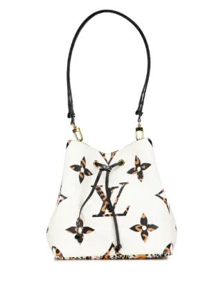 Louis vuitton bucket bag white sale