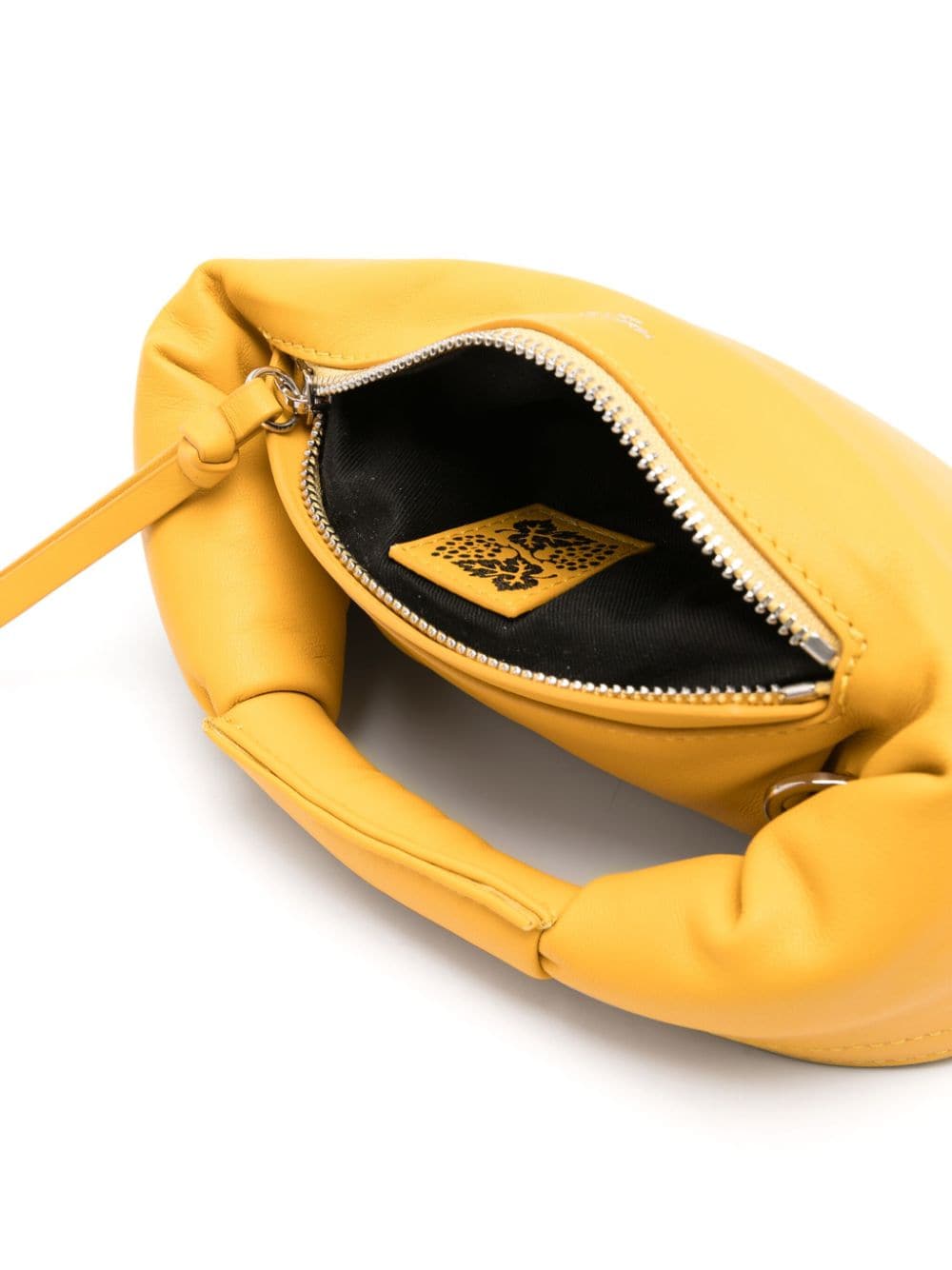 Shop Federico Cina Mini Tortelino Tote Bag In Yellow