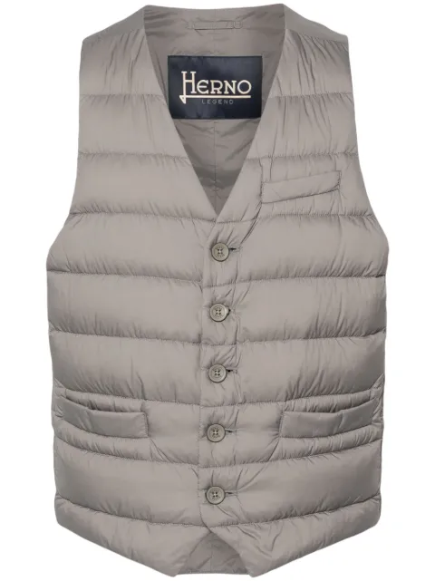 Herno chaleco con cuello en V