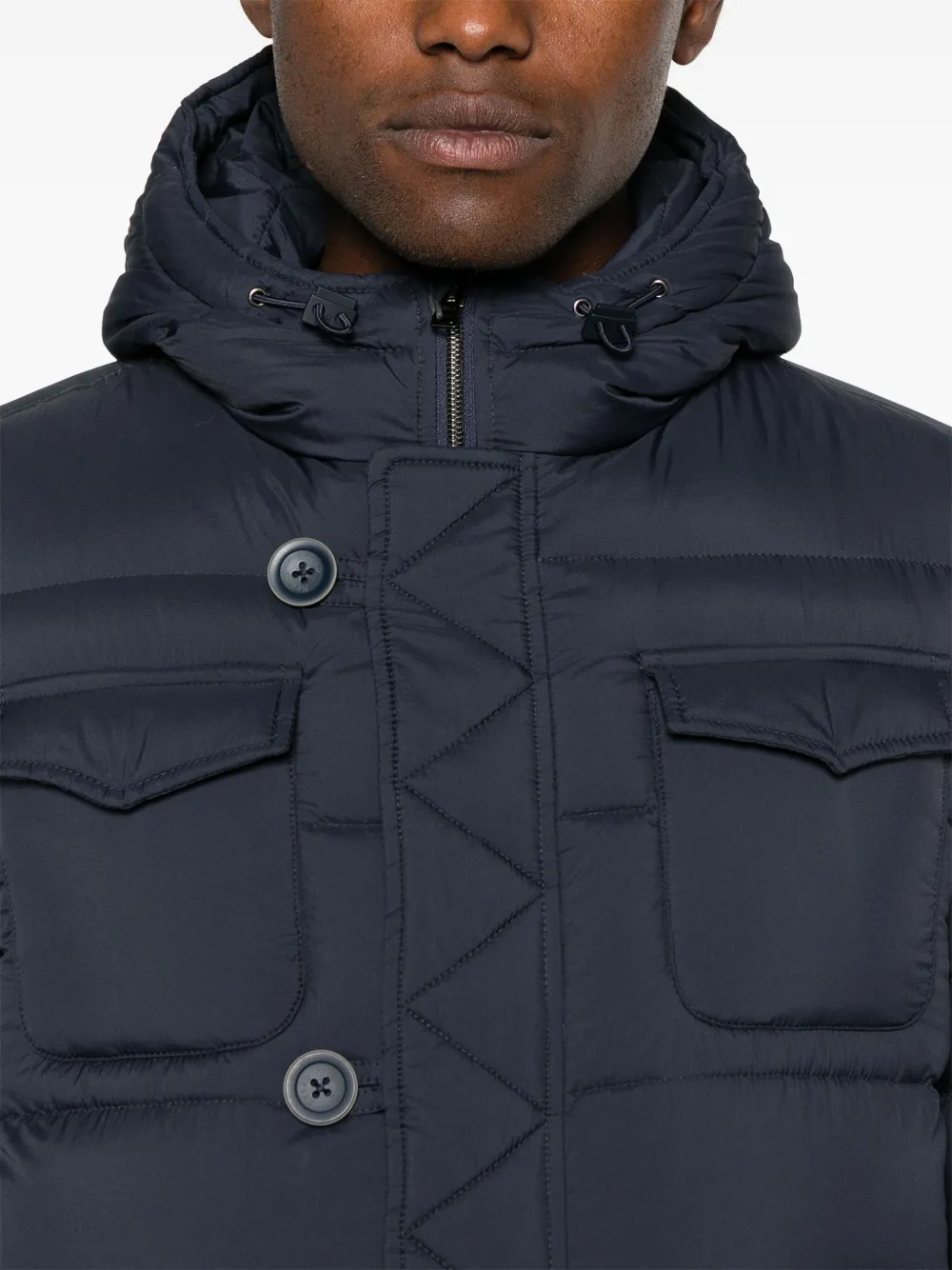 Herno L'Eskimo donsjack met capuchon Blauw