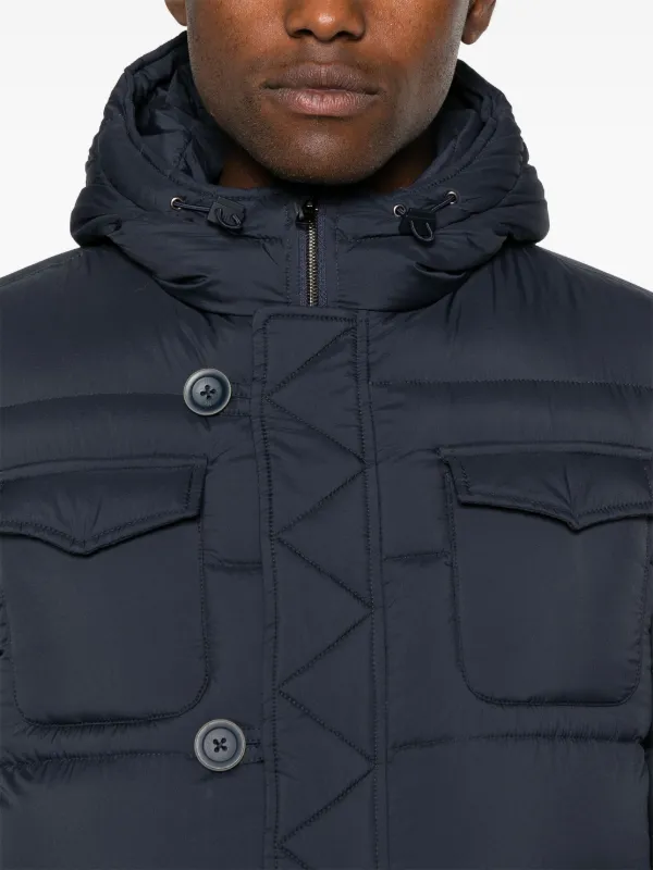 Herno L Eskimo Hooded Down Jacket Blue FARFETCH AE