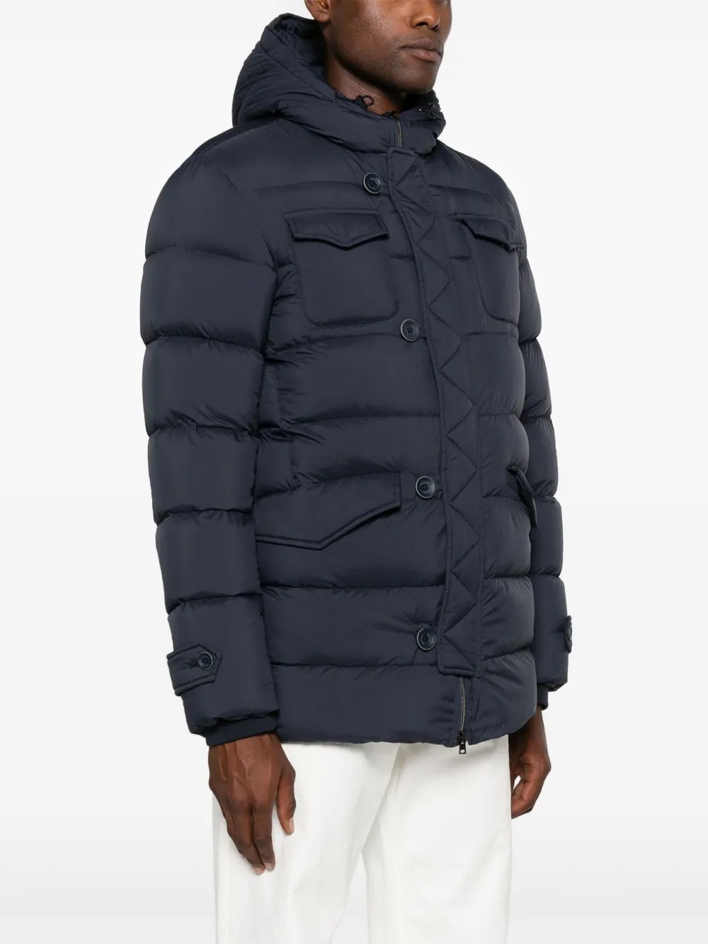 Herno L'Eskimo donsjack met capuchon Blauw
