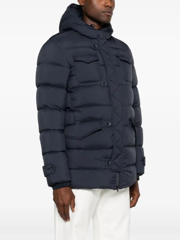 Herno L Eskimo Hooded Down Jacket Blue FARFETCH AE