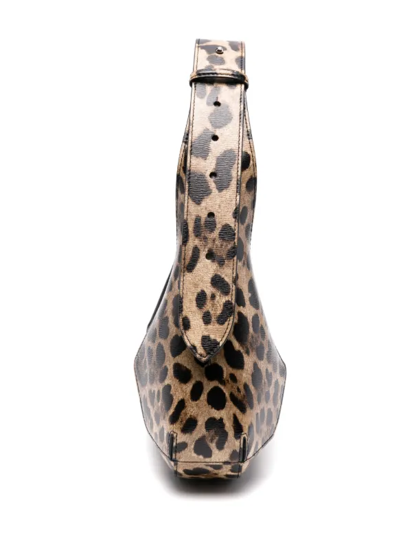 Alexander McQueen Jewelled レオパード ショルダーバッグ