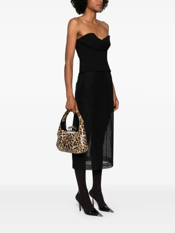 人気！【ALEXANDER MCQUEEN】レオパードショルダーバッグ Alexander McQueen Jewelled レオパード ショルダーバッグ