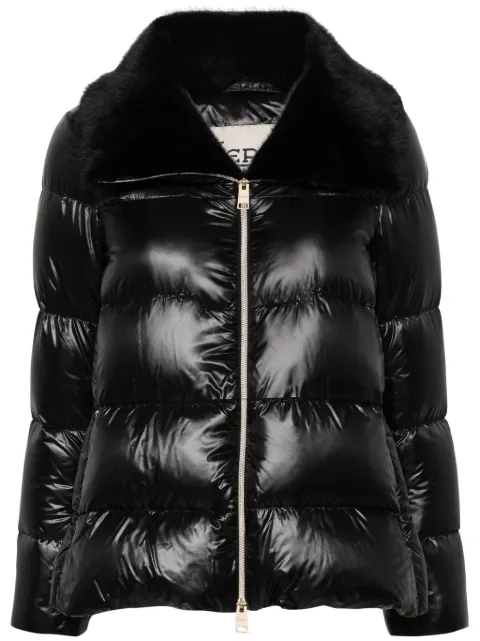 Herno faux-fur collar puffer jacket