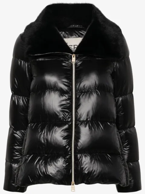 Herno faux-fur collar puffer jacket