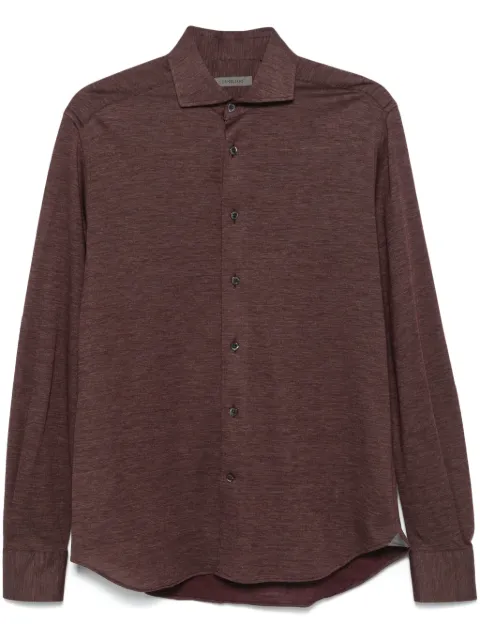 Corneliani camisa con efecto melange