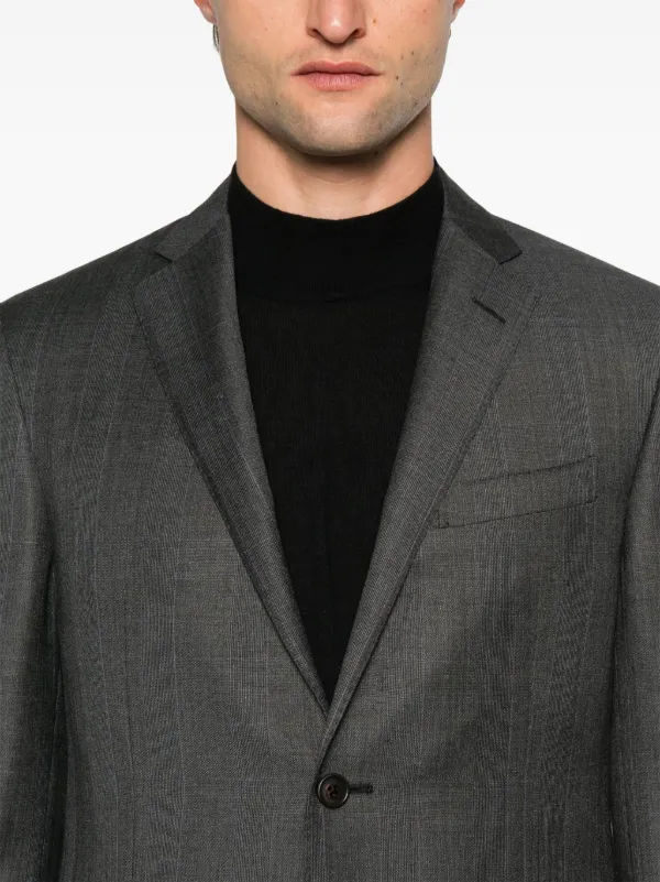 Corneliani チェック スーツ | グレー | FARFETCH JP