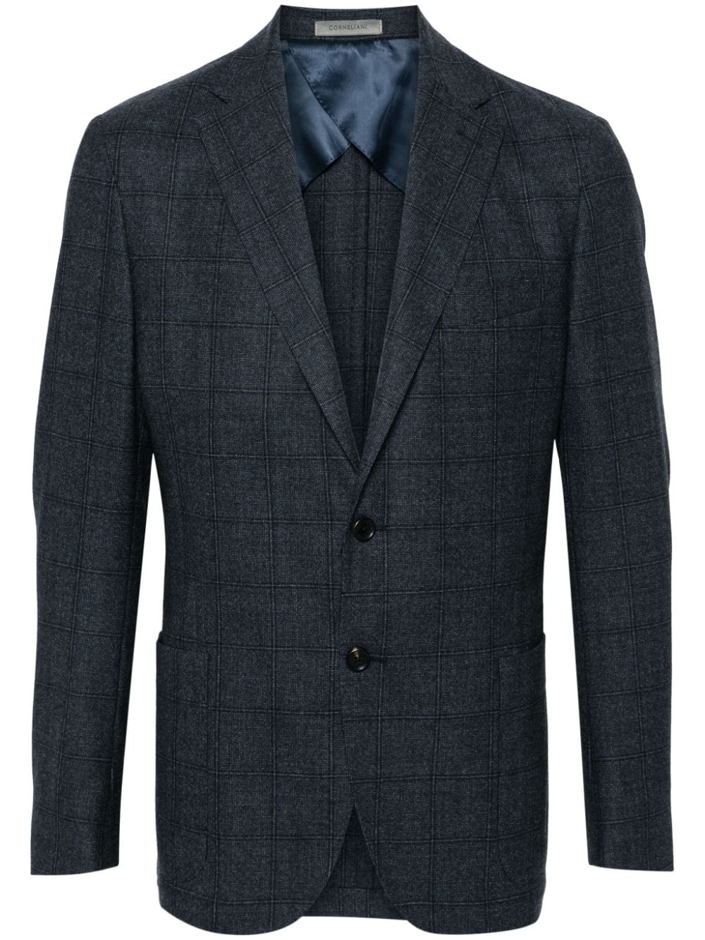 Corneliani Blazer a quadri - Blu