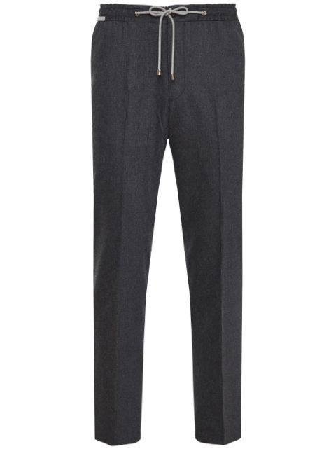 Corneliani creased straight-leg trousers