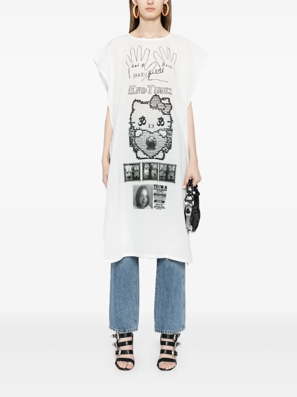 Bluebella Bb X Ashley Williams Kitten Print Luxury Satin
