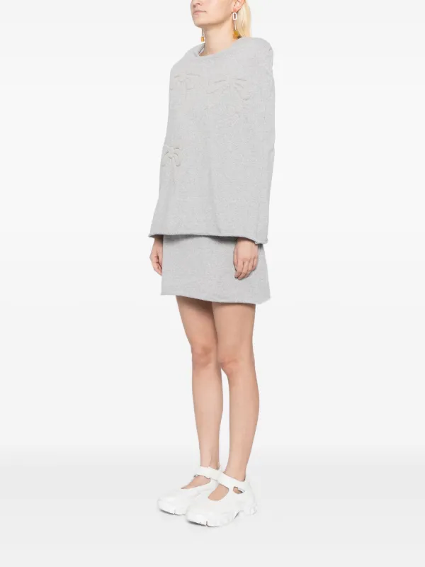 Ashley Williams リボン ケープドレス | グレー | FARFETCH JP