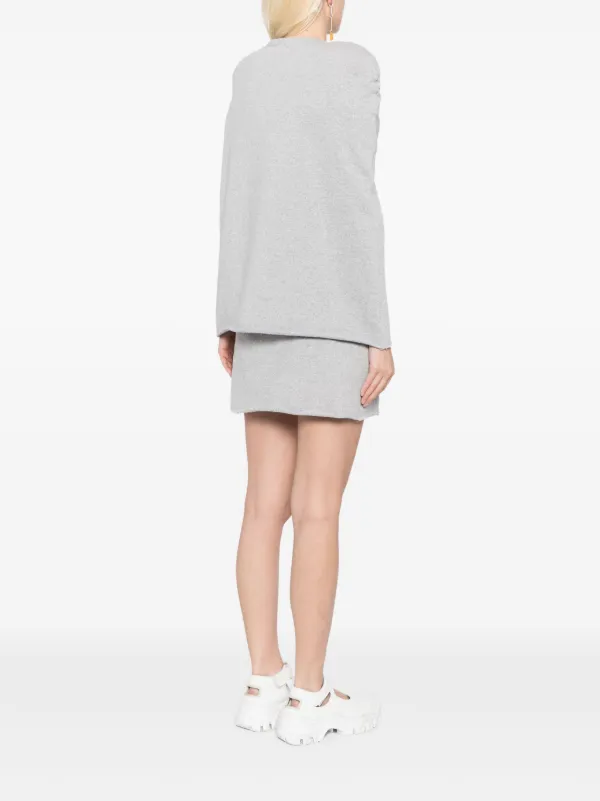 Ashley Williams リボン ケープドレス | グレー | FARFETCH JP