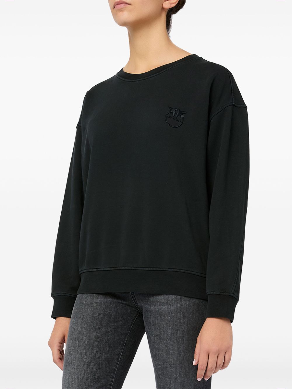 Shop Pinko Setup Sweatshirt In Black