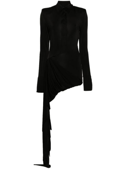 David Koma long-sleeve asymmetric dress