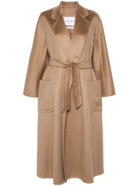 Max Mara notched-lapels belted coat Women