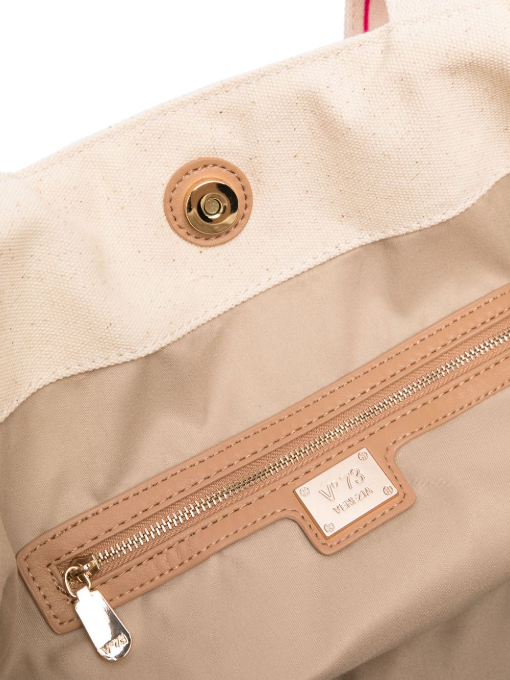 Shop V73 Must Logo-print Tote Bag In Neutrals