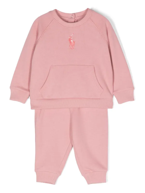 Pink polo ralph lauren sweatsuit online