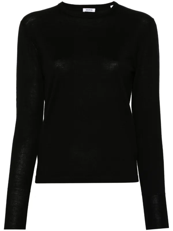 ASPESI Wool Sweater in Black