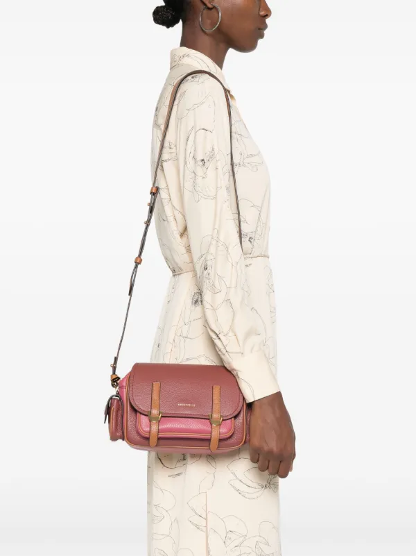 Coccinelle Campus Leather Cross Body Bag Pink FARFETCH IE