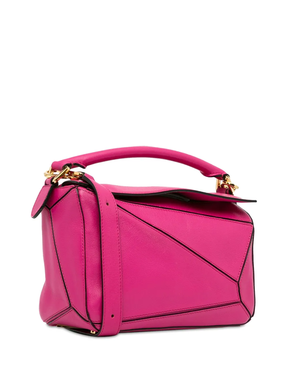 Loewe Pre Owned 2016 Medium Puzzle Bag Satchel Pink FARFETCH SA