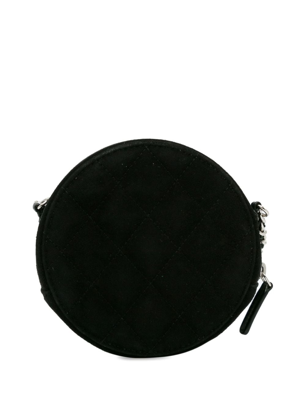 CHANEL Pre-Owned 2019 Suède Cocostellar Round Clutch on Chain crossbodytas - Zwart