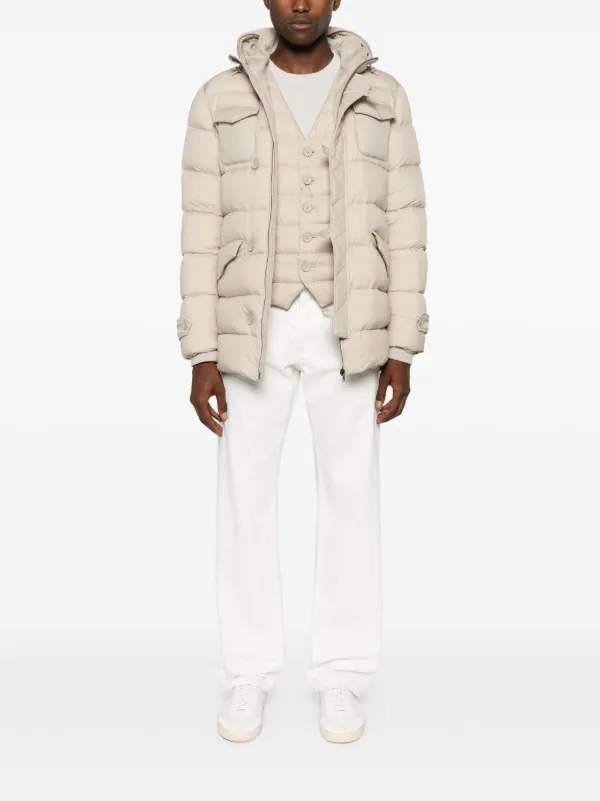Herno Vネック ダウンベスト | ブラウン | FARFETCH JP