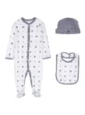 POLO RALPH LAUREN KIDS teddy bear-print cotton babywear set - White