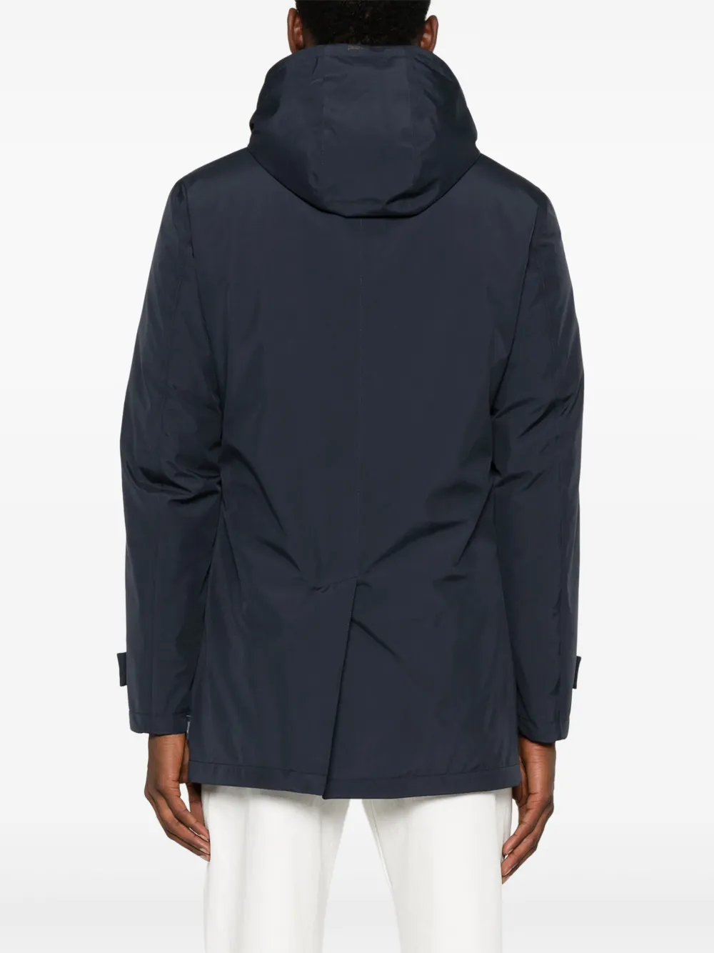 Herno Donsjas met afneembare capuchon Blauw