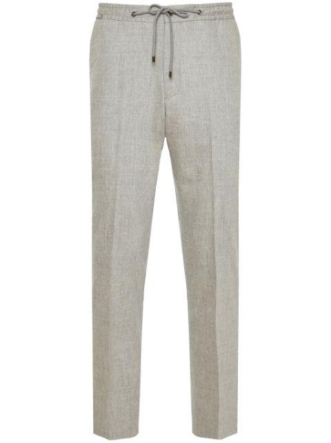 Corneliani creased straight-leg trousers