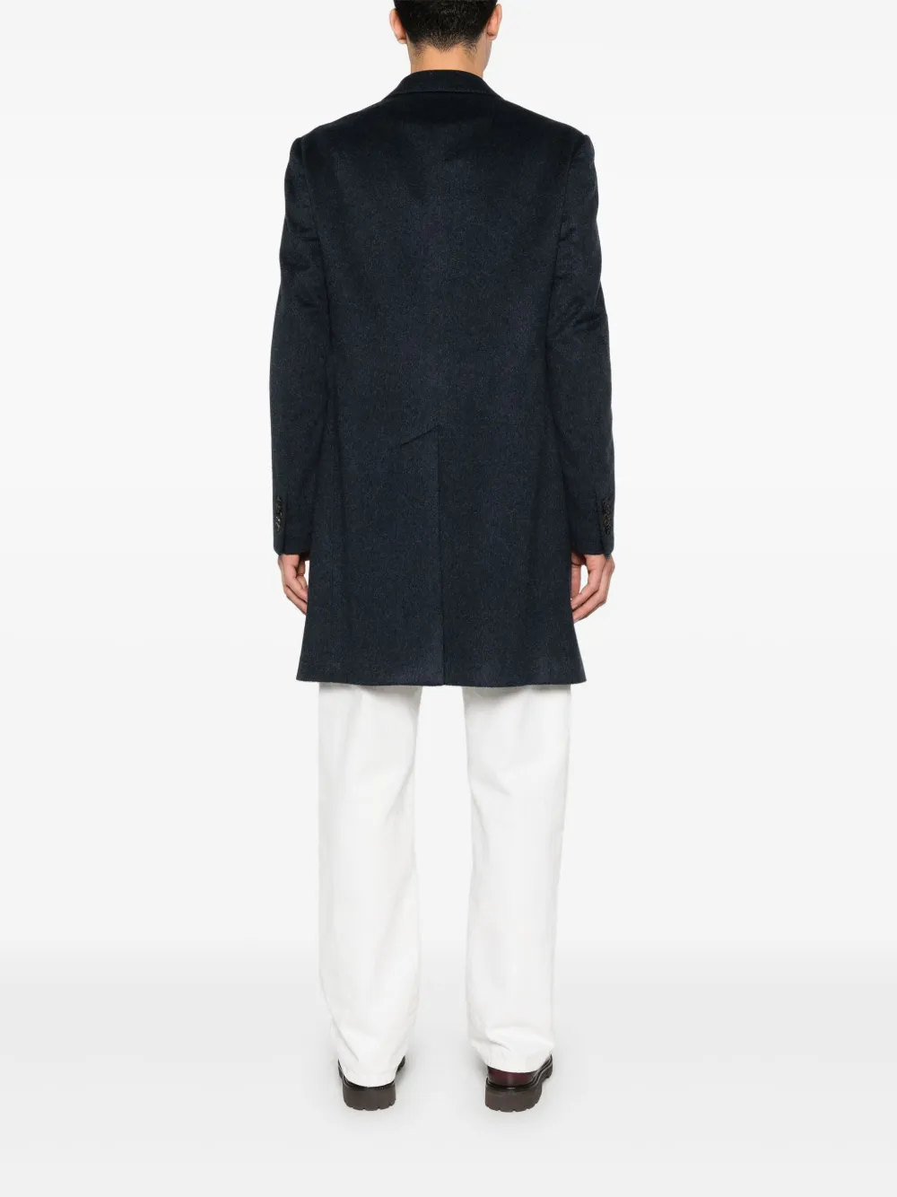 Corneliani Jas met geborsteld effect Blauw