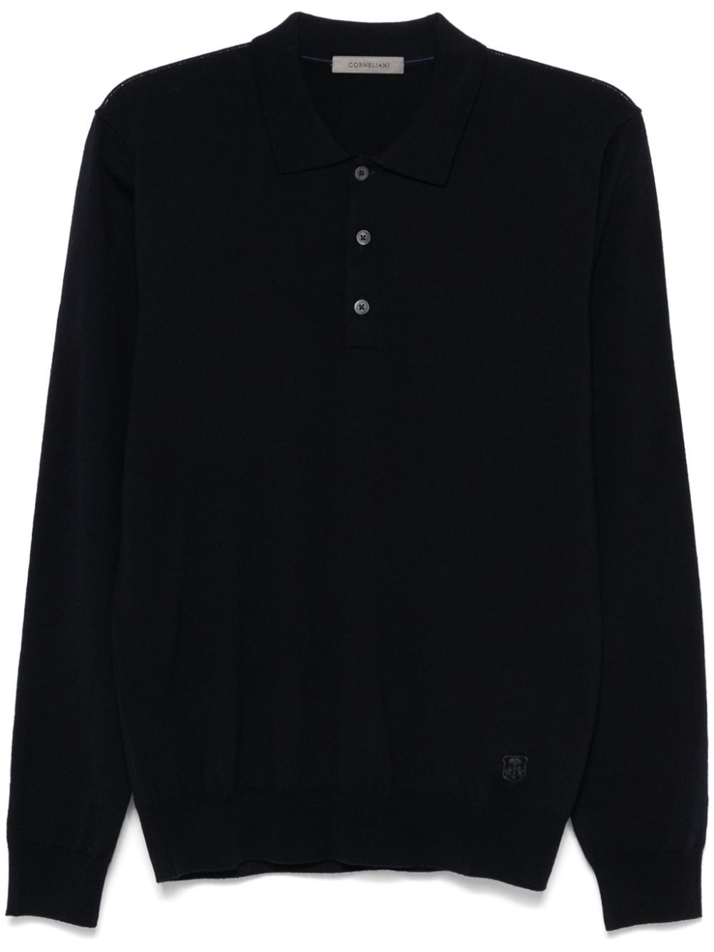 Corneliani Poloshirt van scheerwol Blauw