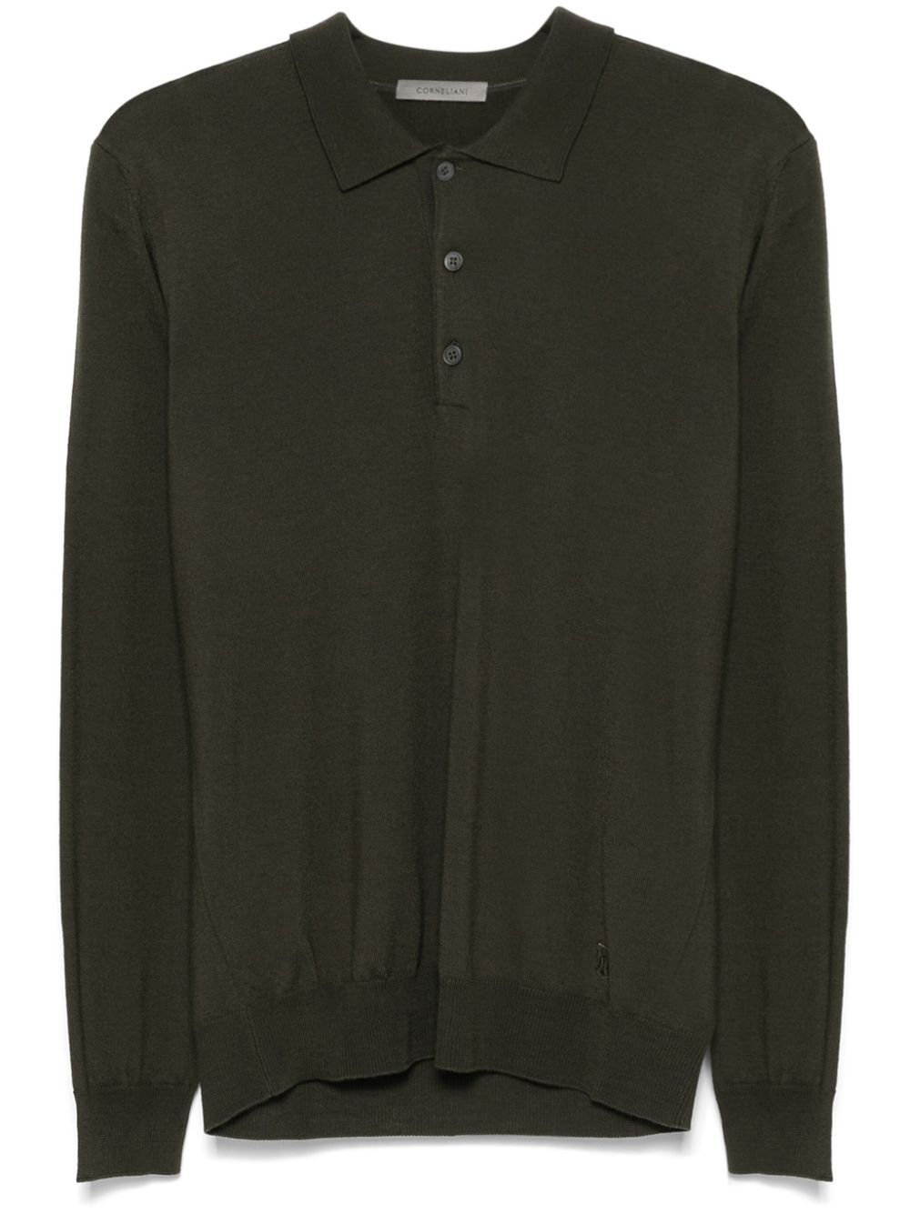 Corneliani Poloshirt van scheerwol Groen