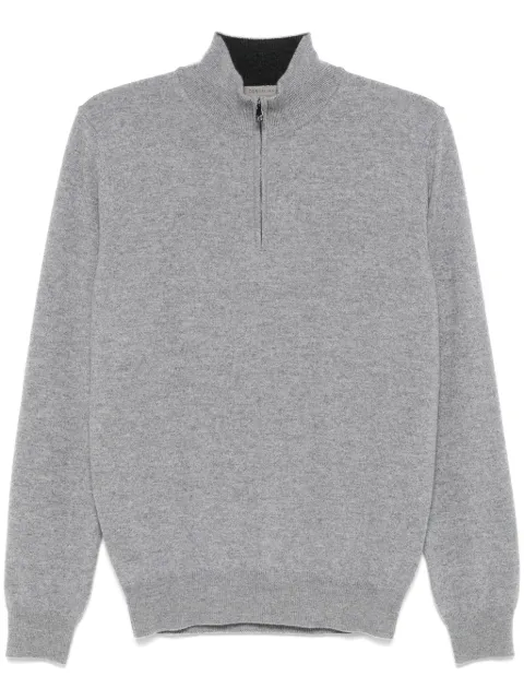 Corneliani suéter con cuello falso