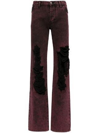 Ashley Williams Ripped Jeans | Purple | FARFETCH