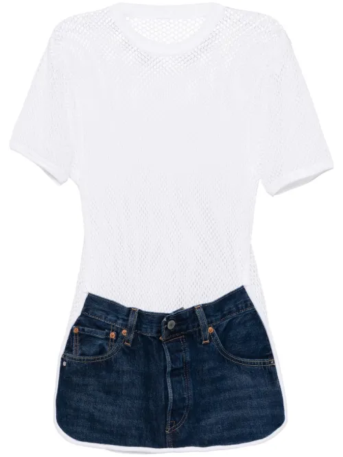 Bless t-shirt en résille - Blanc - Bless - Modalova