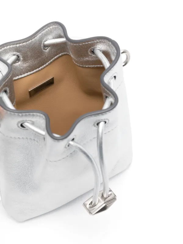 Jimmy Choo Mini Cinch Crossbody Bag | Silver | FARFETCH