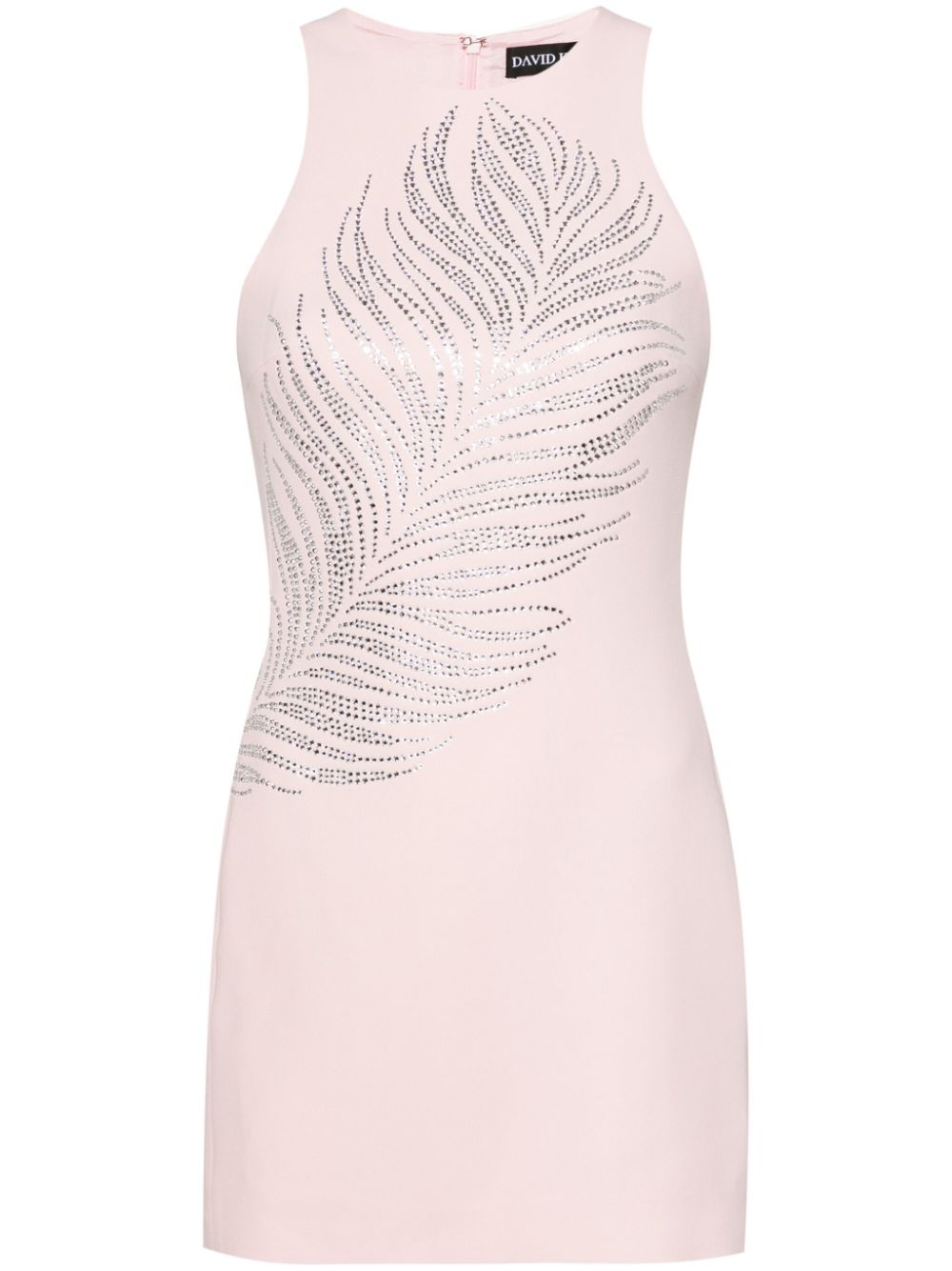 David Koma crystal-embellished mini dress - Pink