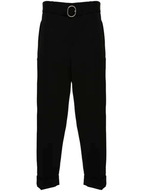 Jil Sander straight-leg belted wool trousers 