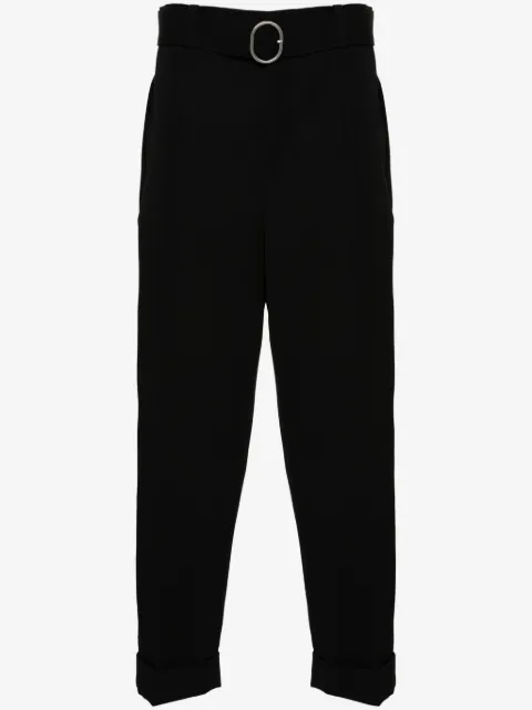 Jil Sander pantalon ceinturé à coupe droite