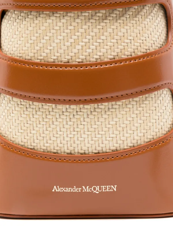 MCQUEEN The Rise ミニ バケットバッグ McQueen - The Rise Mini leather bucket bag black - The Corner