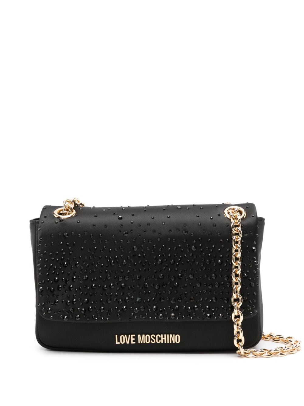 Love Moschino Handtasche Mit Logo Schriftzug Schwarz FARFETCH DE