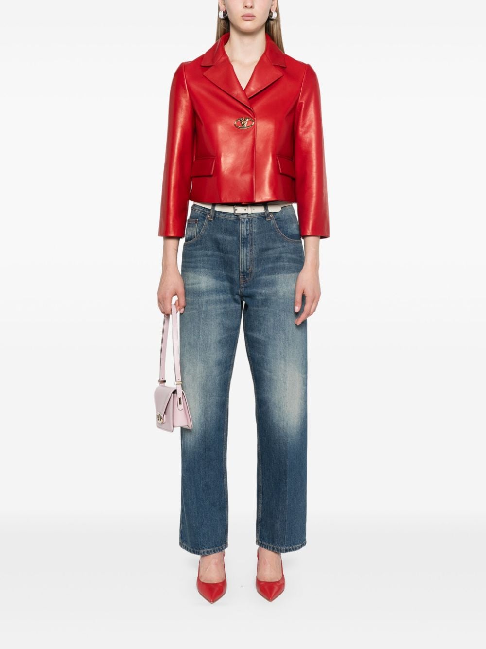 Valentino Garavani Jack met gekerfde revers - Rood