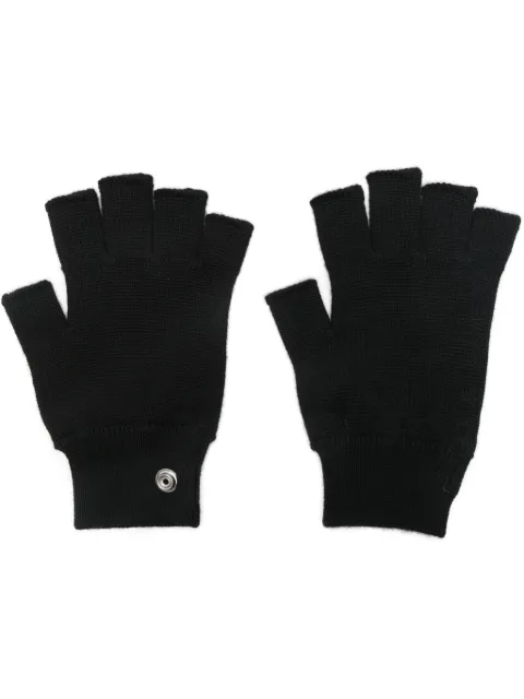 Rick Owens virgin-wool fingerless gloves