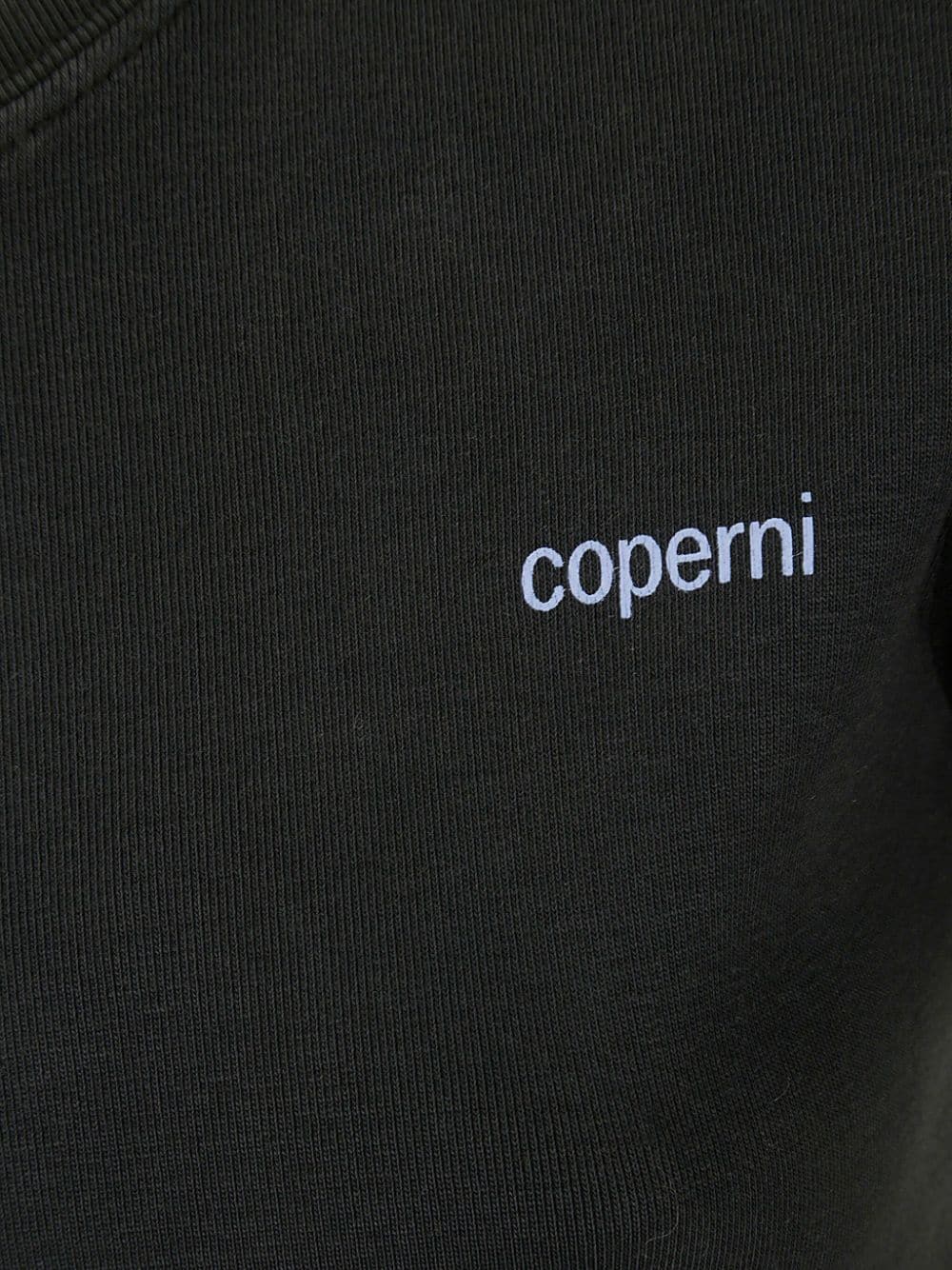 Shop Coperni Logo-print Cotton T-shirt In Black